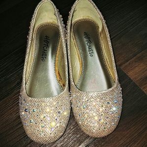 Hotcakes Girls Glitter Embellished Flats